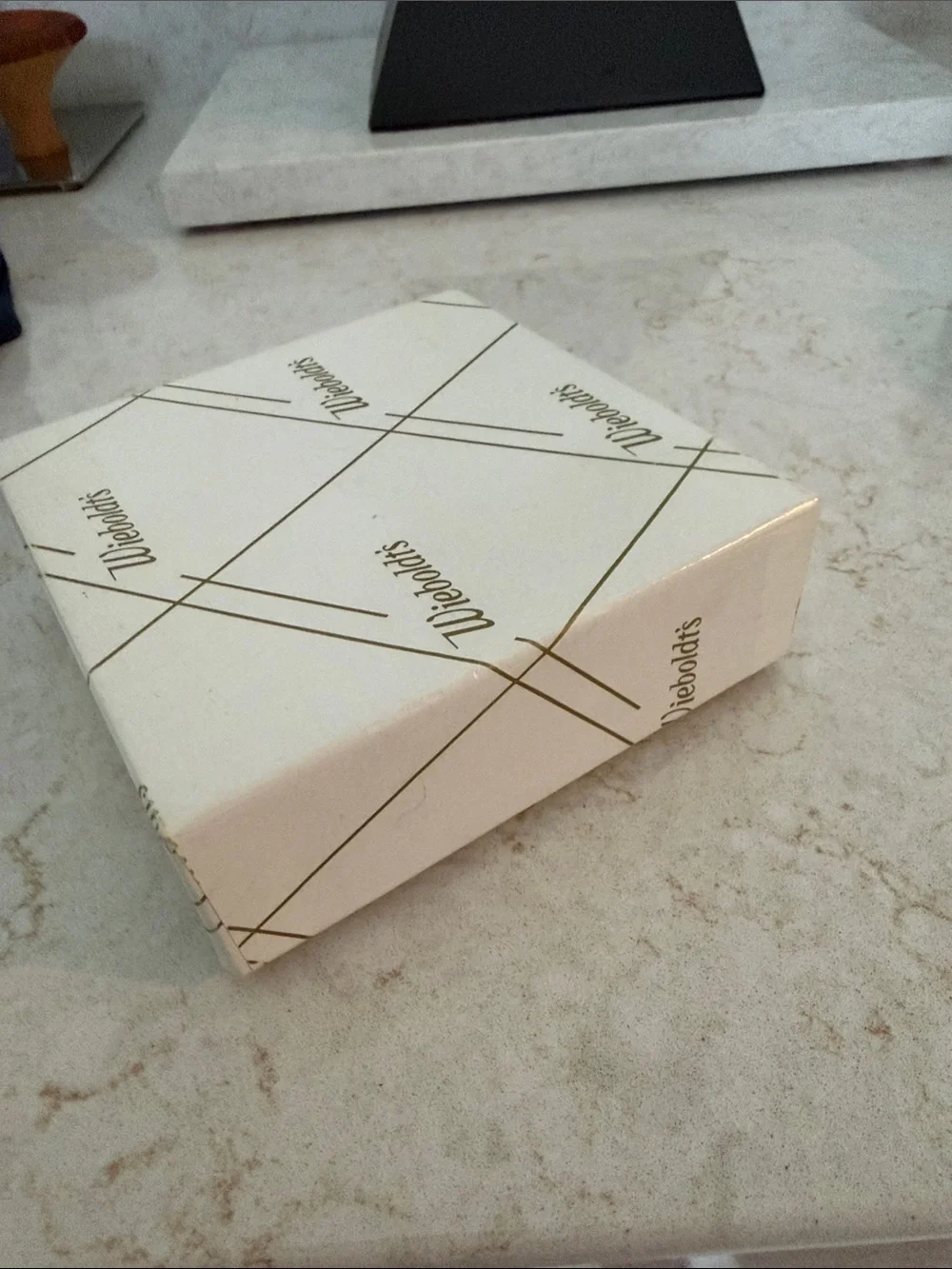 White and Gold Decorative Gift Box
